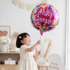 Feliz Cumple Foil Balloon Ð Bright Colorful Birthday Decor
