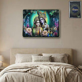 Radha Krishna Wall Frame – Elegant Spiritual Decor for Home