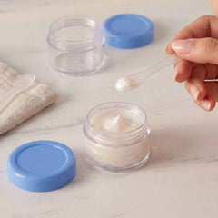 Plastic Cosmetic Jar Set Ð Refillable Travel Containers for Creams