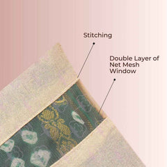 Saree Storage Bag – Zip Closure Multipurpose Organizer 14.5x16.5 cm