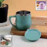 Double-Wall Desk Mug – Stainless Steel, Spill-Resistant 200ml