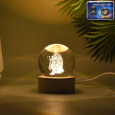 Radha Krishna 3D Crystal Lamp – Spiritual Home Decor |