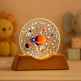 3D Visualization Lamp – LED Night Light with Planet Design