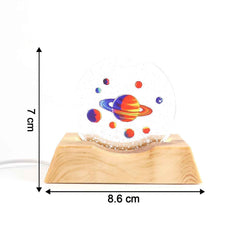 3D Visualization Lamp – LED Night Light with Planet Design