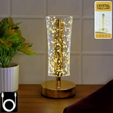Crystal LED Table Lamp – Elegant Golden Decorative Lighting