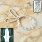 Curtain Tieback Rope – Elegant Pearl Beaded Design for Home Decor