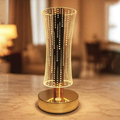 Crystal Table Lamp – Elegant USB Rechargeable LED Glow