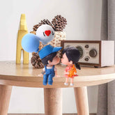 Cute Couple Car Dashboard Figurine – Romantic Mini Showpiece for Car & Home