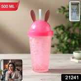 Bunny Ear Sipper Bottle – Cute 500 ML Spill-Resistant Water Bottle