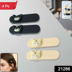 Cartoon Character Hair Clips – Cute & Stylish Snap Set of 4