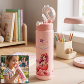 Kids Water Bottle Ð Fun Design with Flip Straw Lid for Easy Drinking
