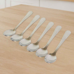 Stainless Steel Dining Spoon Set – Durable 6-Piece Collection