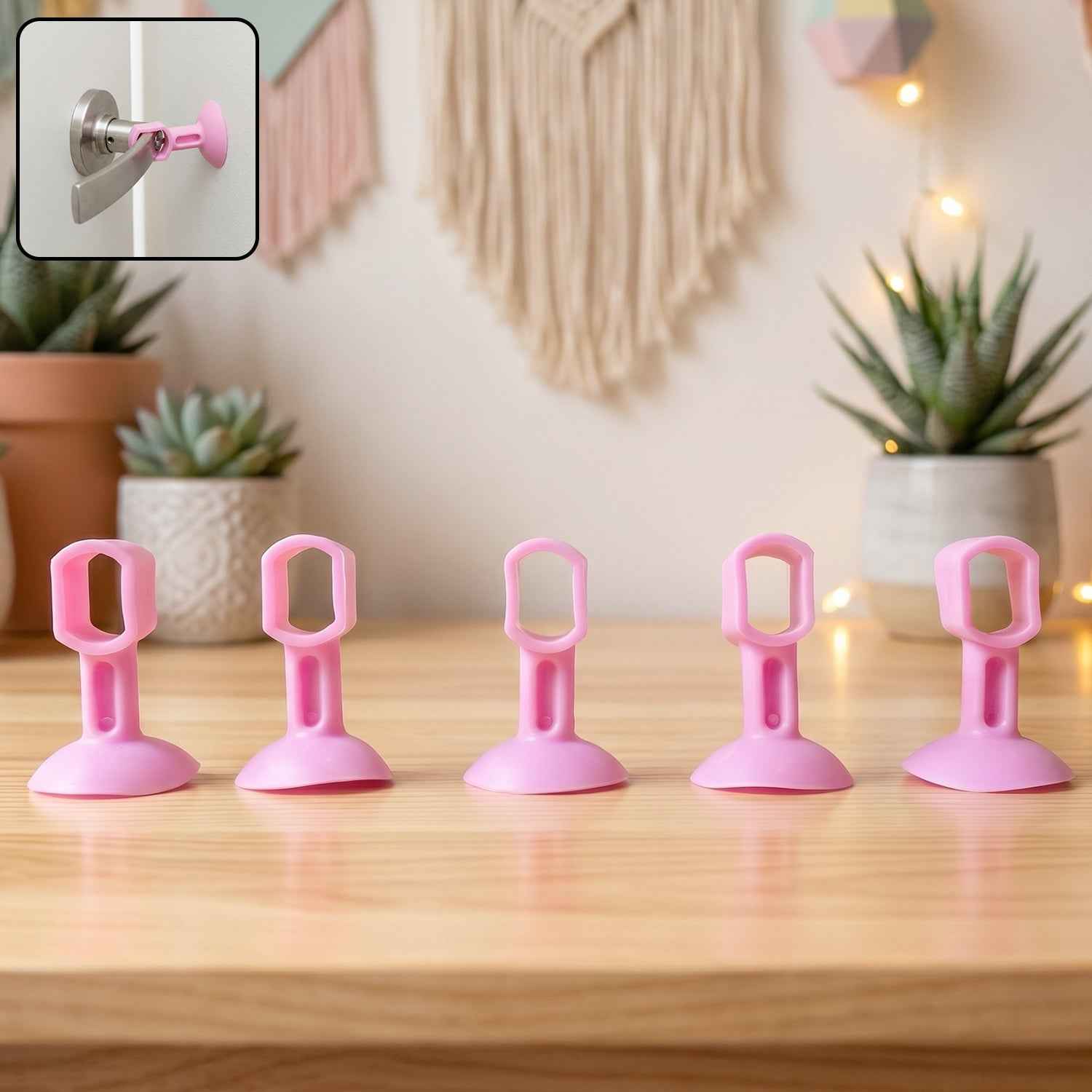 Silicone Door Stopper Ð Strong Suction Base for Wall Protection