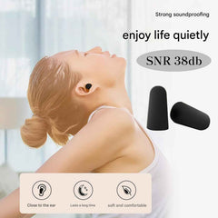 Men Soft Ear Plugs with Case Reusable Noise Reduction for Sleep (1 Pair)