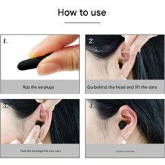 Soft Noise Reduction Ear Plugs – Comfortable & Reusable Pair