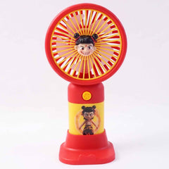 Cute Cartoon Character Mini Fan Ð Portable & Rechargeable for Kids