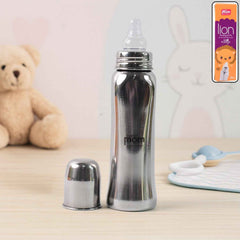 Anti-Colic Stainless Steel Feeding Bottle – 250ml Safe Comfort