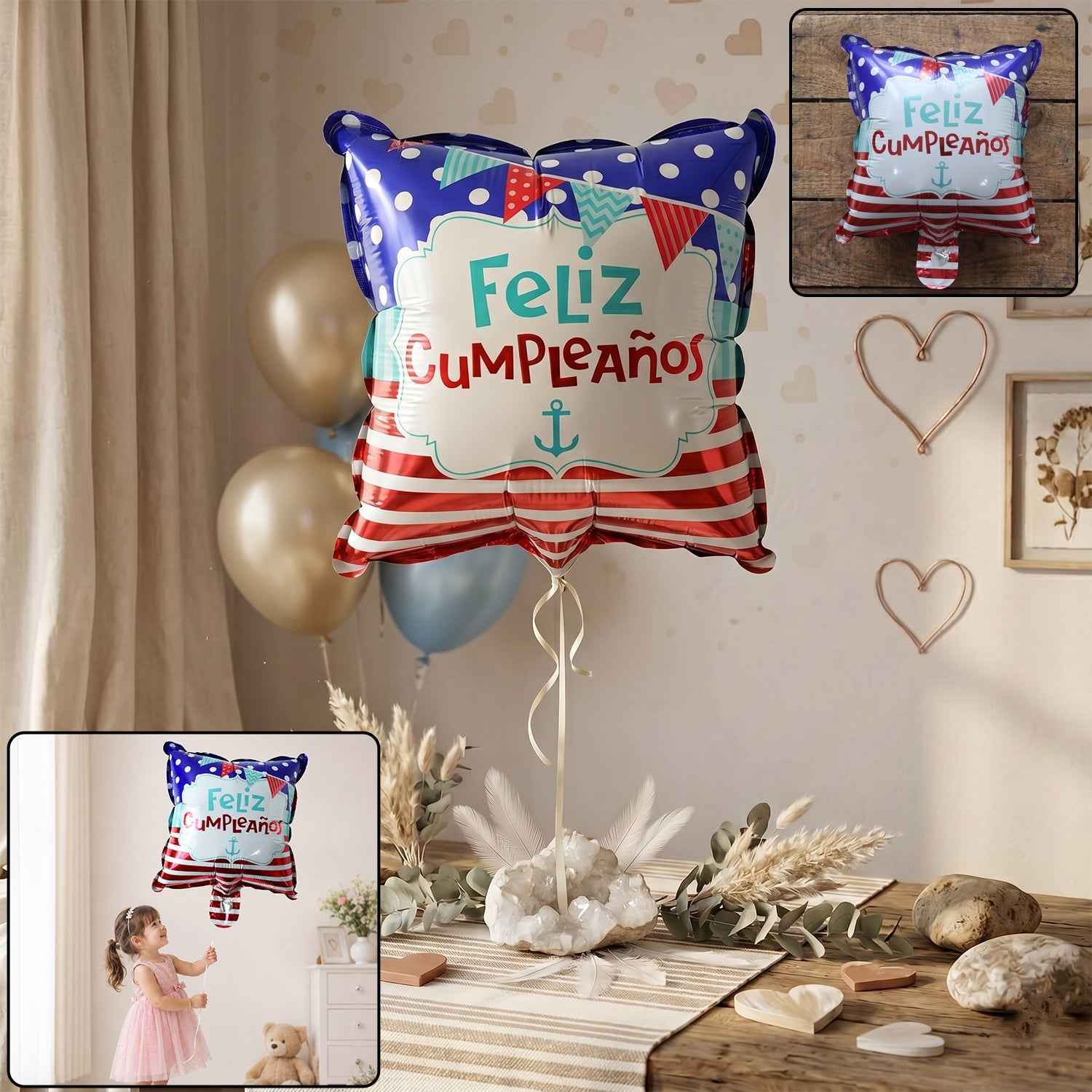 Feliz Cumpleanos Foil Birthday Balloon Ð Bright Party Decor