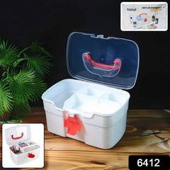 First Aid Box – Portable Medicine Storage with Tray | Organivo