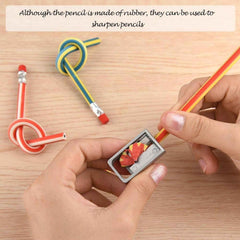 Swirl Design Pencils Set Ð Vibrant Colors with Built-in Erasers