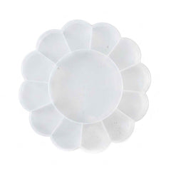 13 Section Flower Shape Transparent Plastic Organizer Storage Box (1 Pc)