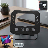 Foldable Adjustable Metal Tablet Stand – Multi-Angle Desk Support