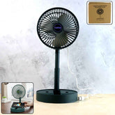 USB Folding Fan – Portable Desk Fan with Adjustable Speed & Phone Holder