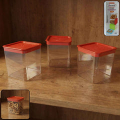 Airtight Food Storage Container Set – 3 Pieces, 350 ml Each