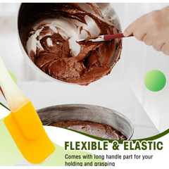 Silicone Cooking Spatula – 18 cm Heat Resistant | Bake & Dwell