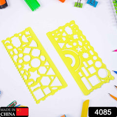 Template Rulers for Geometric Shapes & Drafting | Indo Glow