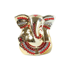Lord Ganesha Idol – Golden Decorative Spiritual Showpiece