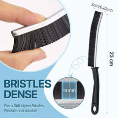 Corner Cleaning Brush – Long Handle Stiff Bristle Set (2 Pc)