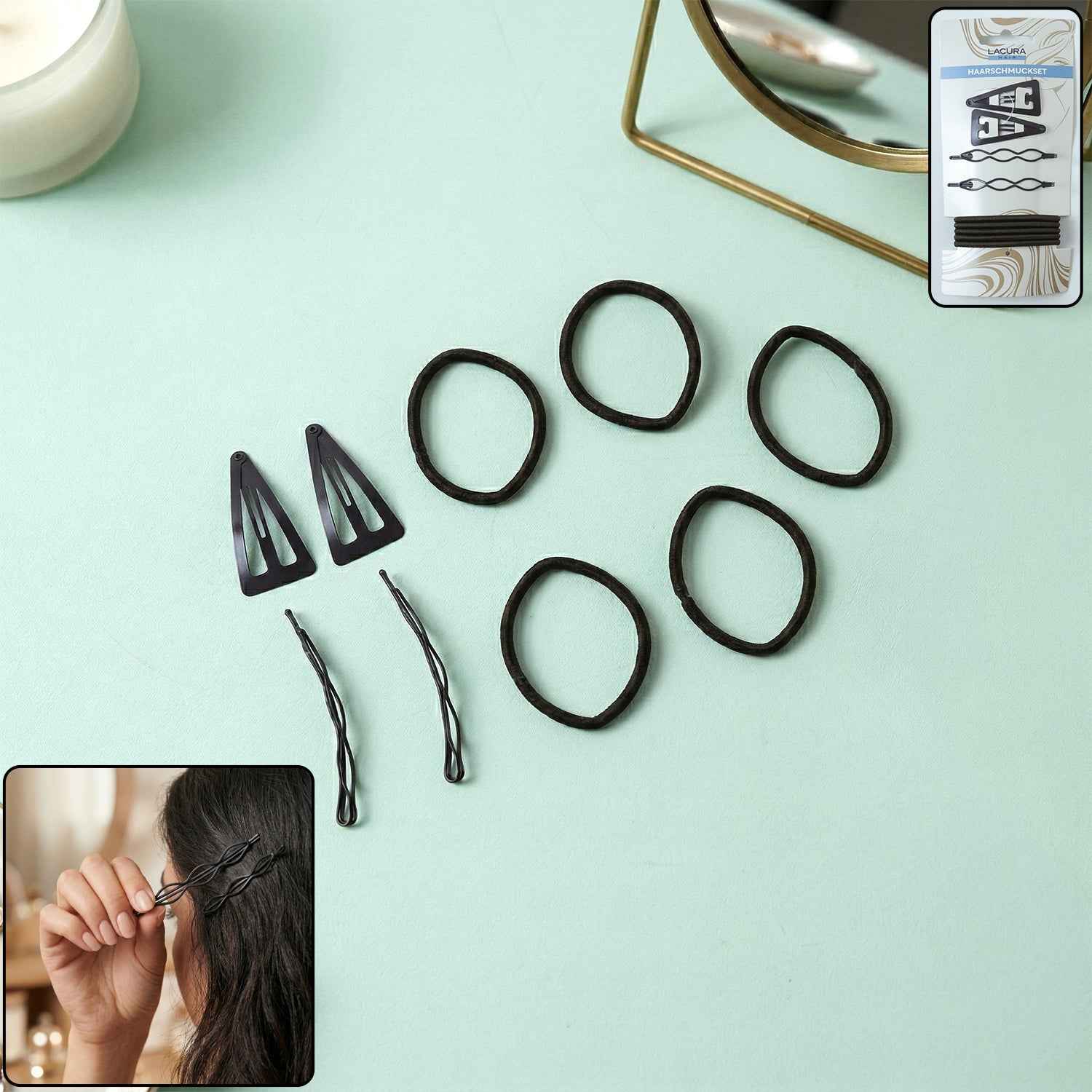Multipurpose Hair Styling Accessories Set – Pins, Bands & Clips Kit