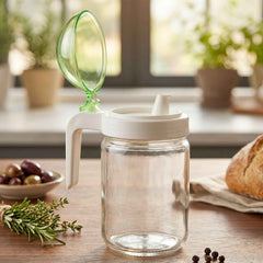 Glass Oil Bottle Ð 580ml Leak-Proof & Easy Pour Design