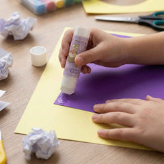 Solid Glue Stick Pack of 5 – Cartoon Design, Mess-Free Adhesive