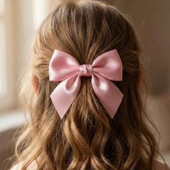Satin Hair Bow Clip – Stylish & Comfortable Hair Accessory