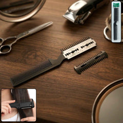 Hair Cutting Comb with Razor Blade – Precise Grooming Tool for Men & Women