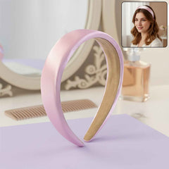 Padded Satin Hairband – Comfortable & Stylish Accessory