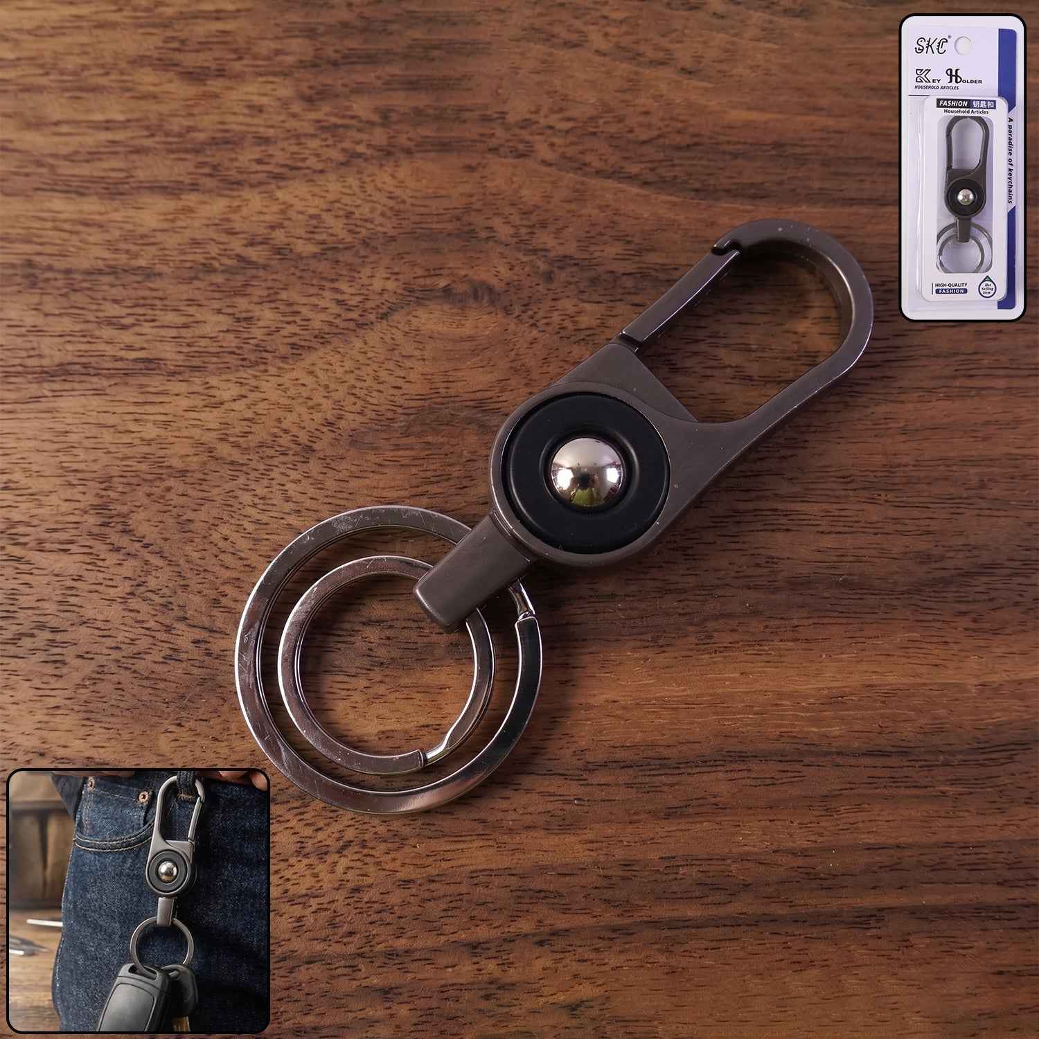 Metal Key Holder – Secure & Stylish Carabiner Clip for Keys