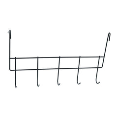 Organizer rack with multiple hooks for door storage
