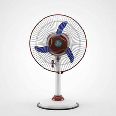Pedestal Fan – Adjustable Height with LED Light & Rechargeable Power