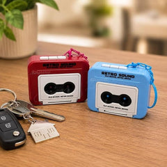 Retro Sound Recorder Keychain