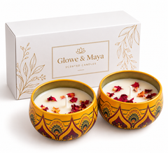 Diwali Specials - (Pack of 2) Jar candle with Vanilla Fragrance