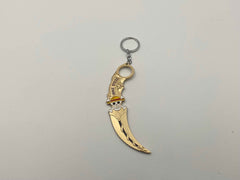 One-piece FOLDABLE ROTATED ANIME KARAMBIT keychain