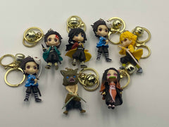 Demon Slayer character key chain cum action figure (1011)