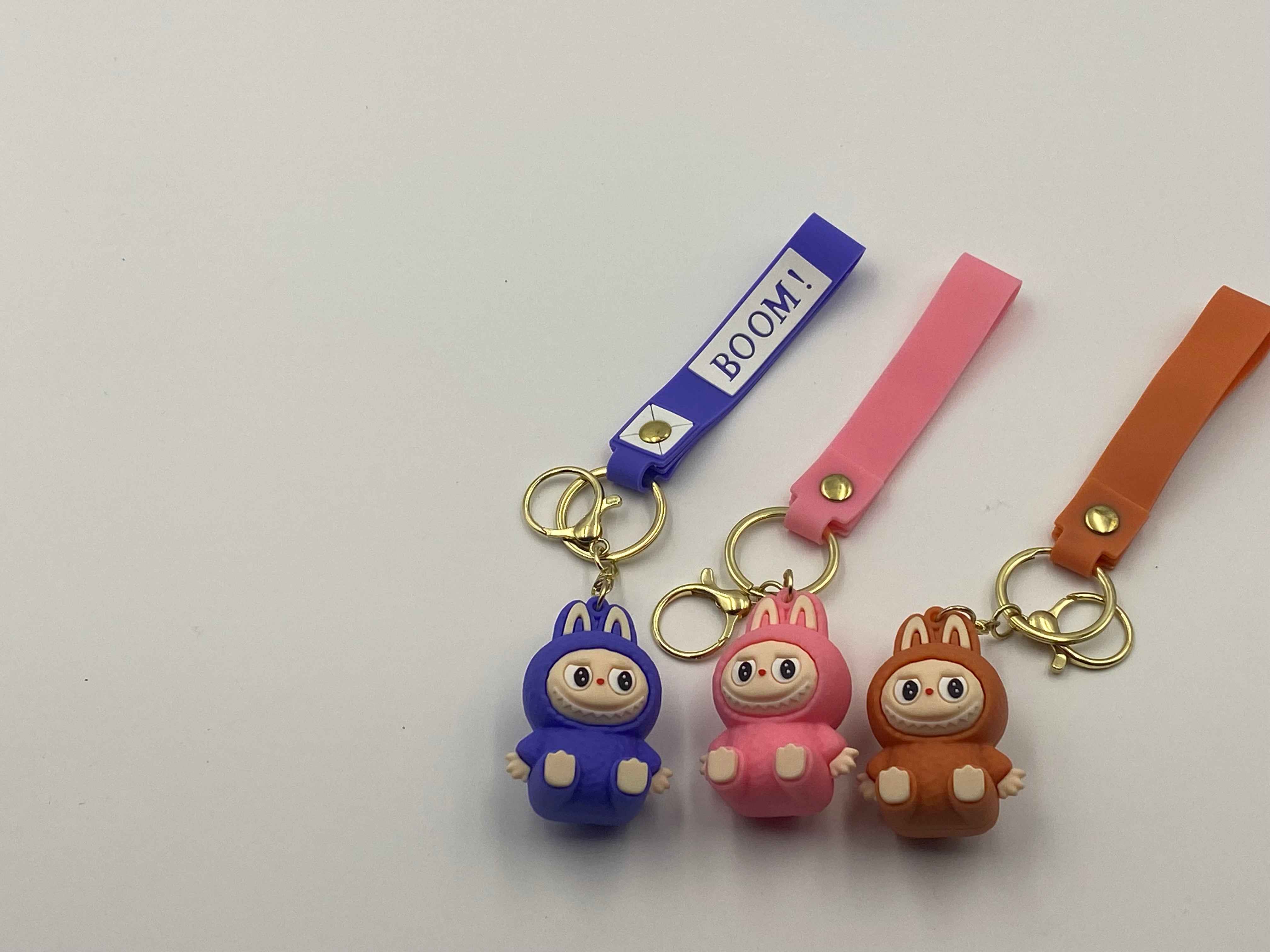 Trending Labubu rubber multicolour keychain (1012)