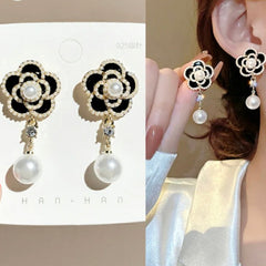 Black Camellia Earrings (2003)