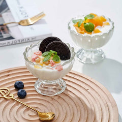 Serving Dessert Bowls – 6 Pc Brown Plastic Set | Lunchie Bunchie