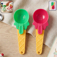 Ice Cream Scoop Set – Easy-Release 2-Pc Plastic | Quickslice