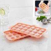 Plastic Ice Cube Tray – 18 Diamond Cavities for Easy Release